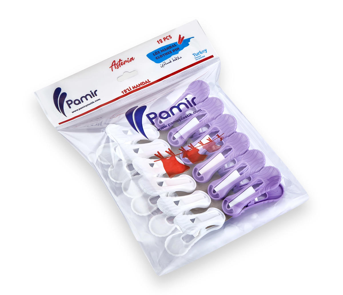 ASTERİA YAYSIZ 12 Lİ MANDAL